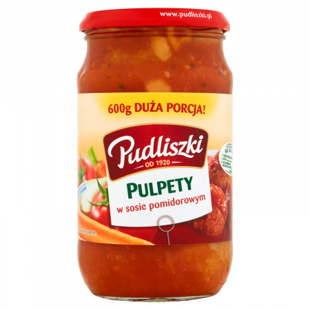 Pudliszki Pulpety w sosie pomidorowym 600 g