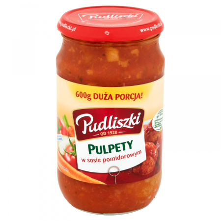 Pudliszki Pulpety w sosie pomidorowym 600 g