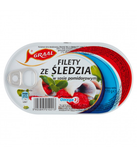 Graal Filety ze śledzia w sosie pomidorowym 170 g