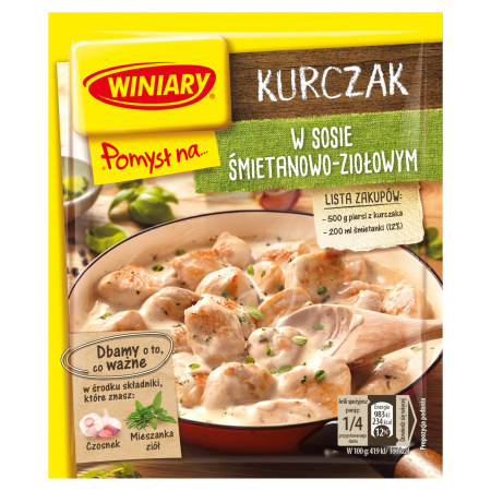 Winiary Pomysł na... Kurczak w sosie śmietanowo-ziołowym 30 g