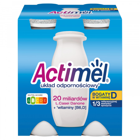 Actimel Mleko fermentowane o smaku klasycznym 400 g (4 x 100 g)