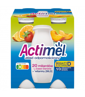 Actimel Mleko fermentowane o smaku wieloowocowym 400 g (4 x 100 g)