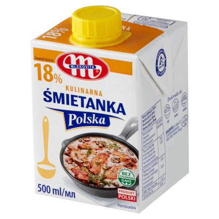 Mlekovita Śmietanka Polska kulinarna 18 % 500 ml