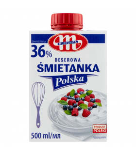 Mlekovita Śmietanka Polska deserowa 36 % 500 ml