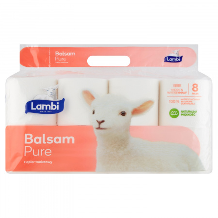 Lambi Balsam Pure Papier toaletowy 8 rolek