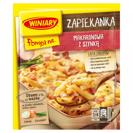 Winiary Pomysł na... Zapiekanka makaronowa z szynką 35 g