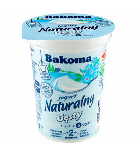 Bakoma Jogurt naturalny gęsty 390 g e