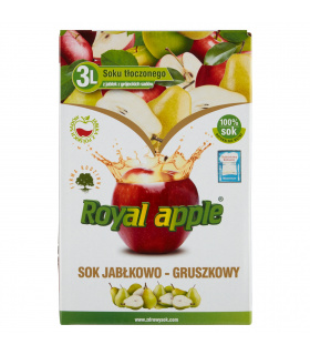 Royal apple Sok jabłkowo-gruszkowy 3 l