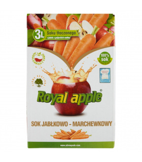 Royal apple Sok jabłkowo-marchewkowy 3 l