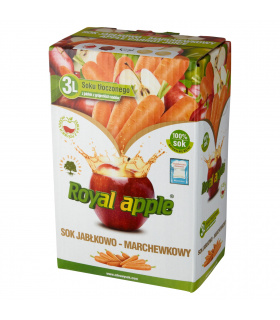 Royal apple Sok jabłkowo-marchewkowy 3 l