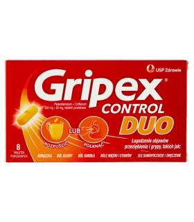 Gripex Control Duo Tabletki powlekane 8 sztuk