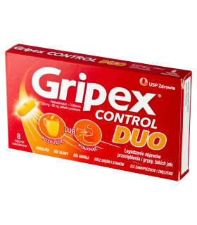 Gripex Control Duo Tabletki powlekane 8 sztuk