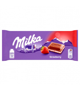 Milka Czekolada mleczna truskawkowa 100 g