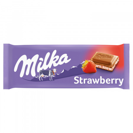 Milka Czekolada mleczna truskawkowa 100 g