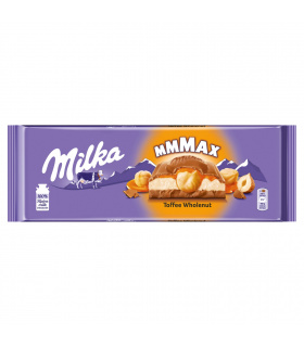 Milka Czekolada mleczna toffi z całymi orzechami laskowymi 300 g