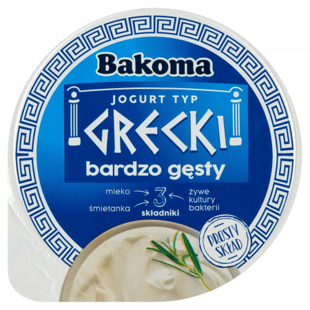 Bakoma Jogurt naturalny typ grecki 180 g