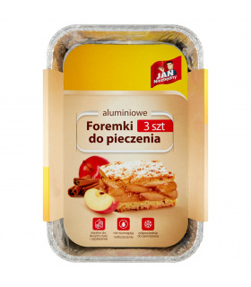 Jan Niezbędny Foremki do pieczenia aluminiowe 3 sztuki