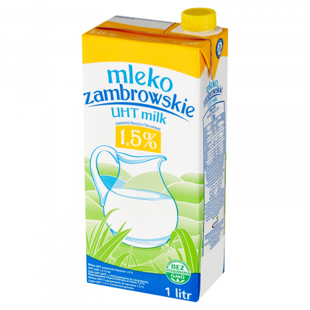 Mleko zambrowskie UHT 1,5 % 1 l