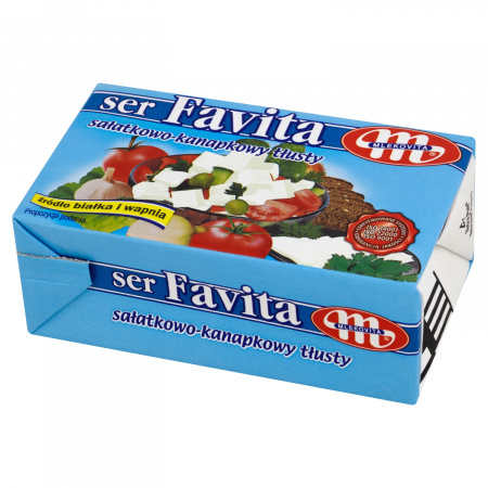 Mlekovita Favita Ser sałatkowo-kanapkowy tłusty 270 g