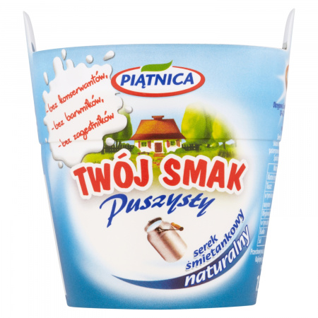 Piątnica Twój Smak Puszysty Serek śmietankowy naturalny 150 g