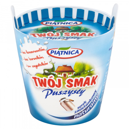 Piątnica Twój Smak Puszysty Serek śmietankowy naturalny 150 g