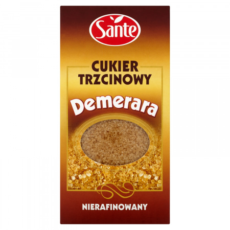 Sante Demerara Cukier trzcinowy nierafinowany 500 g