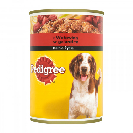 Pedigree z wołowiną w galaretce Karma pełnoporcjowa 400 g