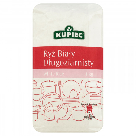 Kupiec Ryż biały długoziarnisty 1 kg