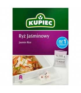 Kupiec Ryż jaśminowy 400 g (4 torebki)