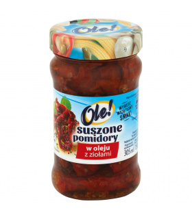 Ole! Suszone pomidory w oleju z ziołami 270 g