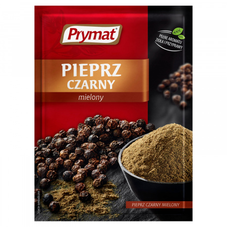 Prymat Pieprz czarny mielony 20 g