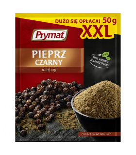 Prymat Pieprz czarny mielony XXL 50 g