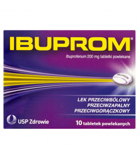 Ibuprom 200 mg Tabletki powlekane 10 tabletek