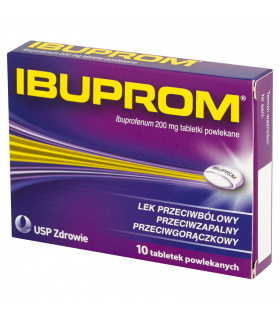 Ibuprom 200 mg Tabletki powlekane 10 tabletek