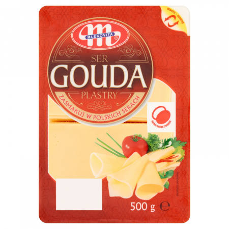 Mlekovita Ser Gouda plastry 500 g