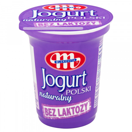 Mlekovita Jogurt Polski naturalny bez laktozy 350 g