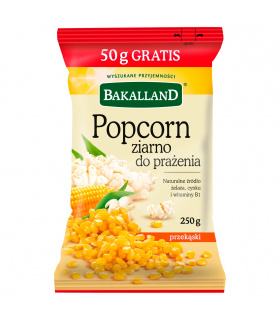 Bakalland Popcorn ziarno do prażenia 250 g