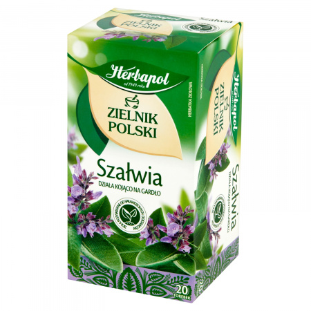 Herbapol Zielnik Polski Herbatka ziołowa szałwia 24 g (20 x 1,2 g)