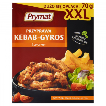 Prymat Przyprawa kebab-gyros klasyczna XXL 70 g