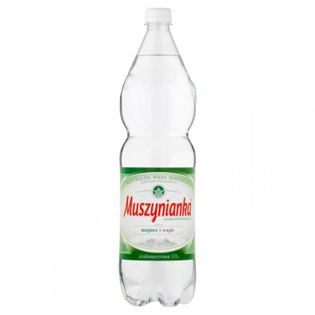 Muszynianka Naturalna woda mineralna wysokozmineralizowana niskonasycona CO2 1,5 l