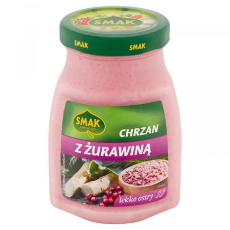 Smak Chrzan z żurawiną lekko ostry 175 g