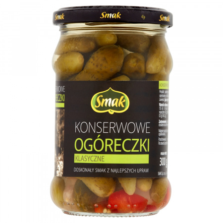 Smak Konserwowe ogóreczki klasyczne 300 g