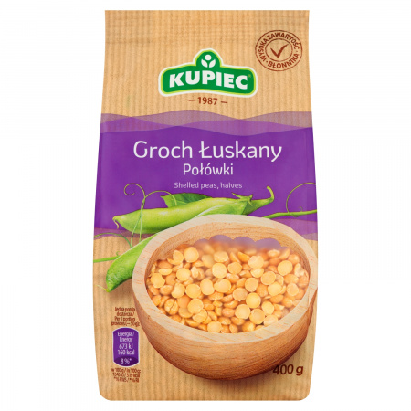 Kupiec Groch łuskany połówki 400 g