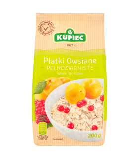 Kupiec Płatki owsiane pełnoziarniste 200 g