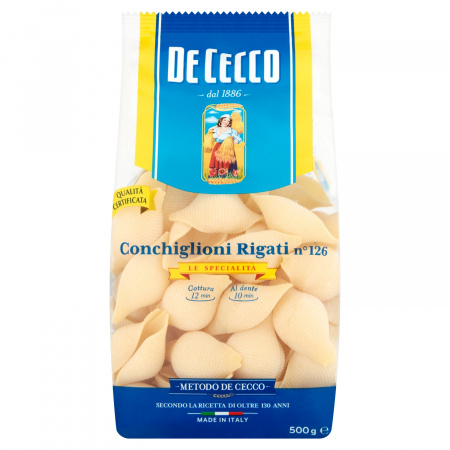 De Cecco Makaron z pszenicy durum duże muszle 500 g