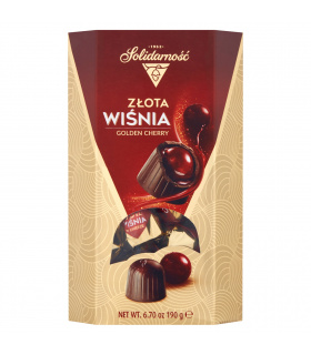 Solidarność Złota Wiśnia w likierze Czekoladki 190 g