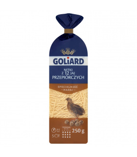 Goliard Makaron z 12 jaj przepiórczych nitki 250 g