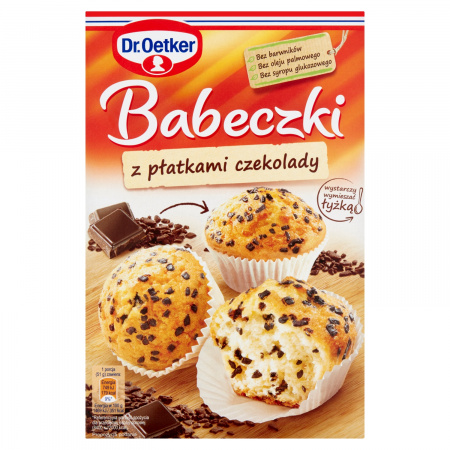 Dr. Oetker Babeczki z płatkami czekolady 300 g