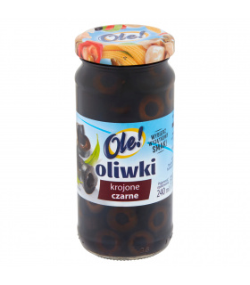 Ole! Oliwki czarne krojone 230 g