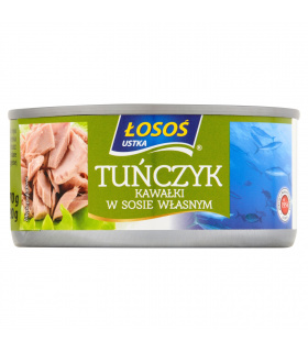 Łosoś Ustka Tuńczyk kawałki w sosie własnym 170 g